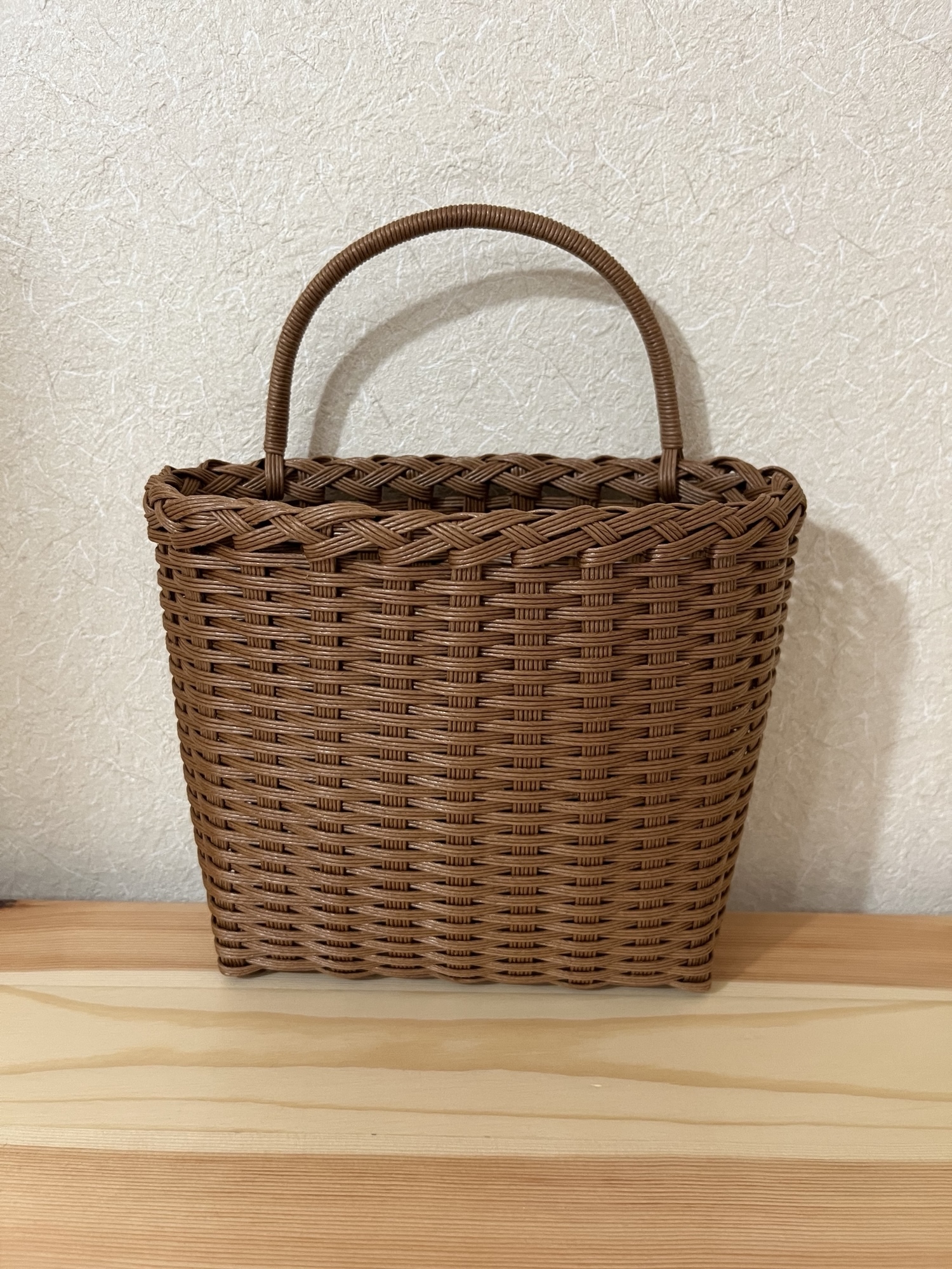 受注製作】シンプルな買い物カゴ《高さ低め》クラフト