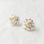 White×Gold つぶつぶピアスorイヤリング