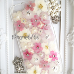 キラキラ押し花❣️iPhoneケース 6/6s