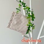 犬⭐︎マナーポーチ・ベージュチェック