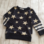 100size＊星柄レイヤードトレーナー