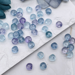【brsr1648acrc】【8ｍｍ size】【40pcs】8ｍｍ 1粒バブル クリア 鈴丸ビーズ　　オリジナル♪手染め鈴丸ビーズ