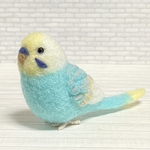 羊毛フェルト セキセイインコ(パステルレインボー)リアルver