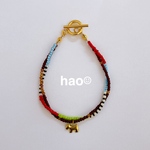 colorful dog ブレスレット　（brown）
