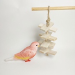 鳥用おもちゃ「塩小路」　｜　カジカジ　桐ver.