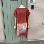 TW132 着物リメイク　チュニックワンピ