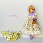 リカちゃん服　ブライス服　スミレの花の香りに誘われて💜