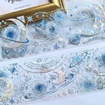"A478D"月　宇宙　蝶　ローズ　バラ　装飾　マステ　海外マステ　コラージュ　マスキングテープ