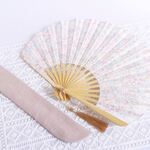 【SALE￥500オフ】Flower扇子*リバティMishelleパステル