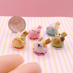 【5種類から選べます】ミニチュア　鳥さんデザートカップ　 ハンドメイド