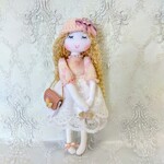 キュートなミニドール゙＊ドールチャーム＊人形チャーム＊プレゼント＊人形＊ミニト゚―ル＊大人可愛いドールチャーム＊ハンドメイドドールチャーム＊送料無料