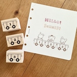 【ラバースタンプ】トロッコ　3個セット