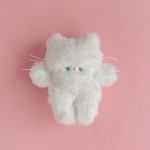 miさま専用【ぬいコレ】真っ白シロちゃん♡ 白猫さん 手のひらサイズのぬいぐるみ♡①