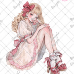 ℳ. xoxoshop オリジナル人物ステッカー 期間限定 pinkシリーズ9月10日まで