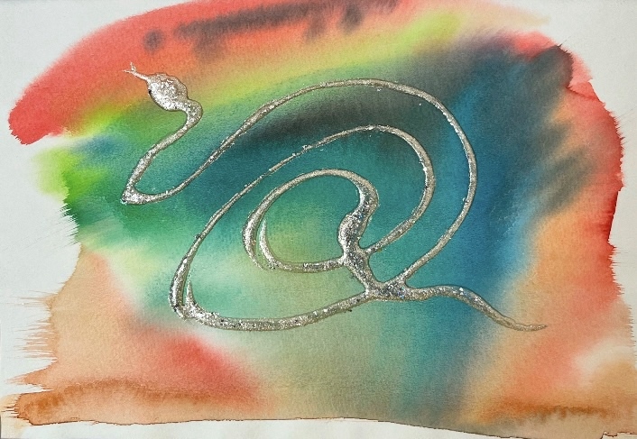 リ*ー様 原画　SM　蛇　送料込み　縁起物　ポップアート　絵画　アクリル画　現代 2efe2a7b741817ad5a435e418d9be9