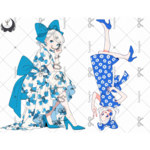【Q30】teatea.オリジナル 人物ステッカー