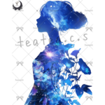 【Q134】teatea.オリジナル 人物ステッカー