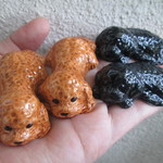 ＊ｍ様ご予約品＊トイプードルの箸置き（茶2個・黒2個）　