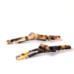 アセチ素材 べっ甲風ひとつ結びバレッタ 2色 ch-141020-8 v1017 2000円以上で送料無料！