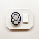 【tambourine collection】可愛すぎるミニポケットティッシュケース　tambourine ivory mina perhonen