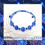 ［再販5］とんぼ玉を花束にして💐　藍💙
