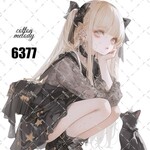 original sticker « no.6377🐱 »     //     人物ステッカー オリジナルステッカー オリジナル人物ステッカー ステッカー cotton melody 