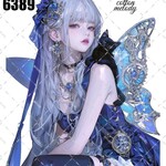 original sticker « no.6389 »     //     人物ステッカー オリジナルステッカー オリジナル人物ステッカー ステッカー cotton melody 