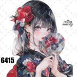original sticker « no.6415 »     //     人物ステッカー オリジナルステッカー オリジナル人物ステッカー ステッカー cotton melody 