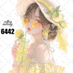 original sticker « no.6442 »     //     人物ステッカー オリジナルステッカー オリジナル人物ステッカー ステッカー cotton melody 