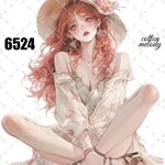 original sticker « no.6524 »     //     人物ステッカー オリジナルステッカー オリジナル人物ステッカー ステッカー cotton melody 