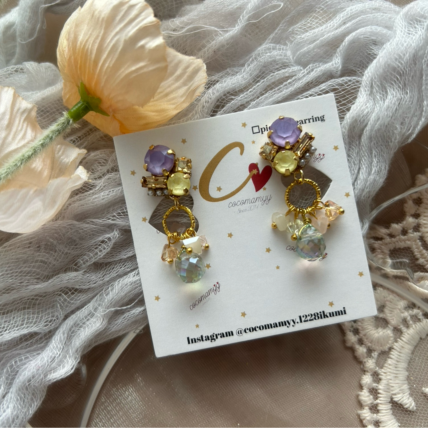 さーちん様☺️スワロフスキーアクセサリーハンドメイド スワロフスキー - アクセサリー・ジュエリーの人気通販 | minne