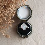 【シルバー925】ホワイトシェル(白蝶貝)のフラワーリング　指輪