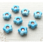 空色の花　チェコビーズ 11mm 8個