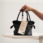 Leather Hand Strap - レザースマホハンドストラップ - スマホストラップ ハンドストラップ スマホショルダー スマホアクセサリー スマホケース コインケース ポーチ 紐 シルバー