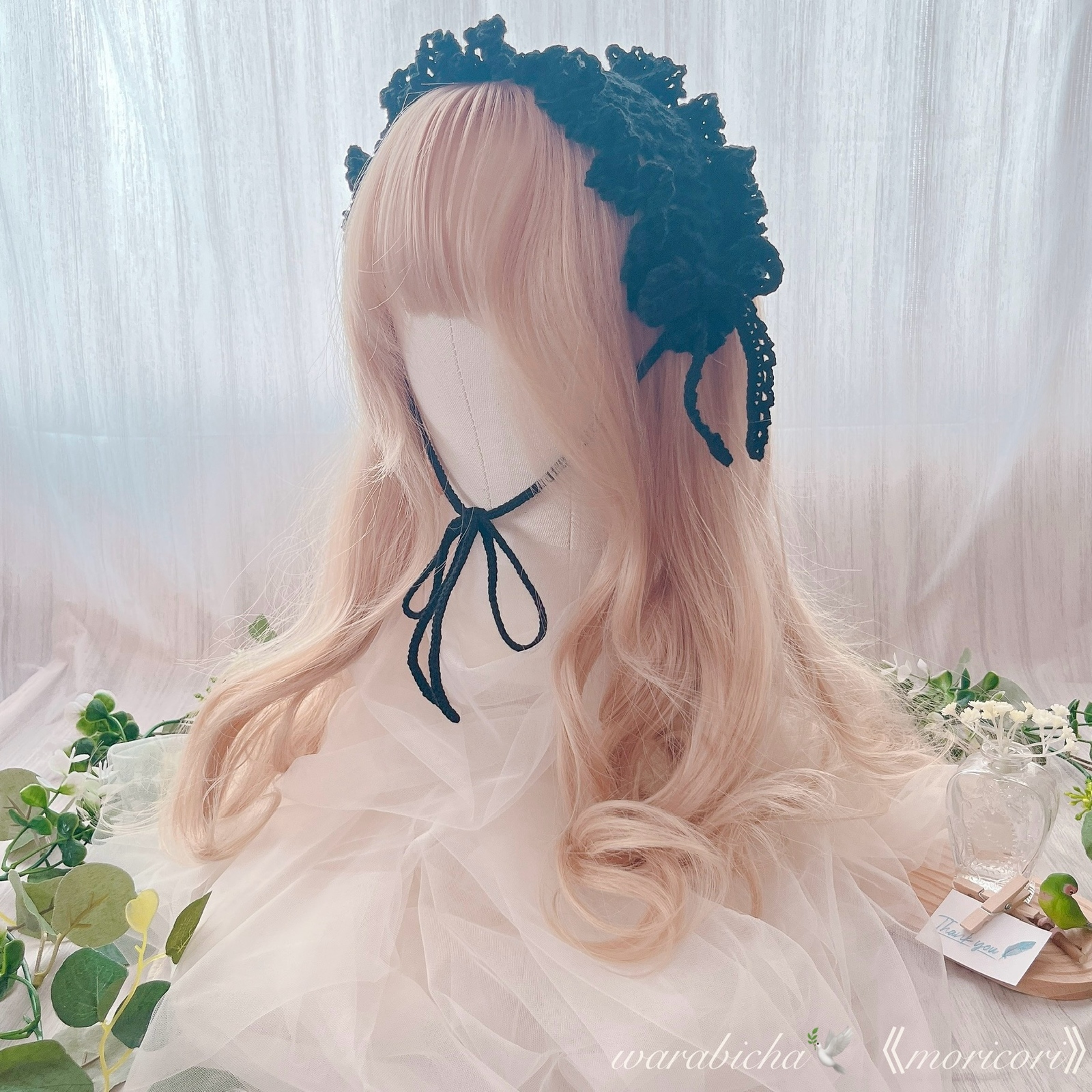 moricori》レース風リボンのヘッドドレス🌌 - warabicha | minne