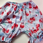 【即納】ふんわりブルマ（ドットチェリーリボン・ペールブルー）