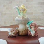 新作　限定販売　 ❀ティンカーベルと妖精達❀ 童話 春 ハンドメイド マスコット 粘土 アリス