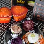 フラワーバレッタ・ハロウィンカラー