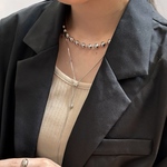 Brass Orbit necklace - まるい輝きをつけっぱなしで - ボールネックレス シルバー シルバーアクセサリー ペア ペアネックレス プレゼント ボール サージカルステンレス