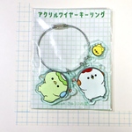 アクリルワイヤーキーリング　音楽ノリノリ