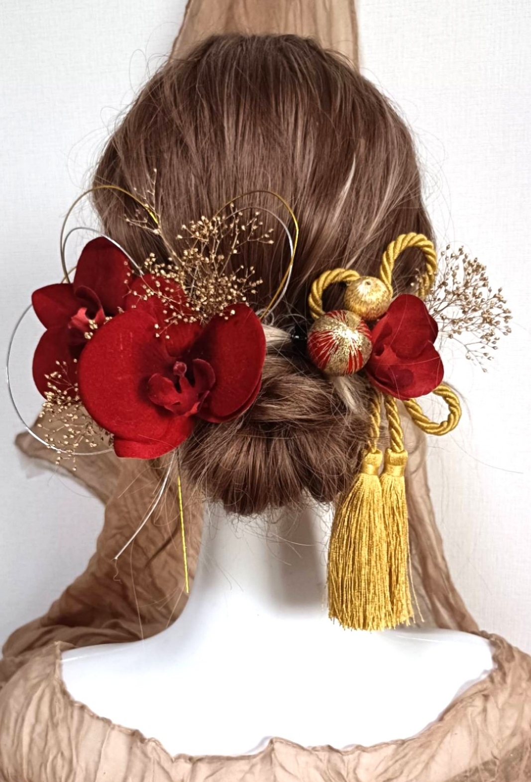 即日発送 成人式結婚式卒業式七五三 髪飾り/ブーケ TATA8 - 作品