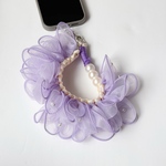 【new color】Puff Pearl strap パールとフリルで可愛さと実用性を兼ね揃えたハンドストラップ