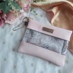 ♡ハートキルト♡リバティ巾着トートバッグ《ブラック×セリーヌ》