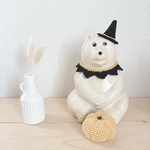しろくま貯金箱　ハロウィン＊黒セット