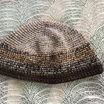 1点物１６cm《MIX茶》コットン・イスラム帽子