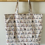 しろくま　自転車　リバーシブル　トートバッグ   エコバッグ