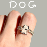 DOGなビーズリング　シルバー