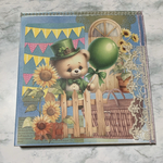 たっぷり入ったbook型お裾分けファイル　くまと向日葵