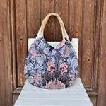 たまご型バッグ　ワンハンドル　初夏の花たち