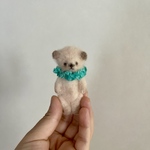 フリルリボン襟巻きのちびくましゃん